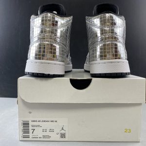 Air Jordan 1 Mid SE "Disco Metallic Silver" (W) - Image 15