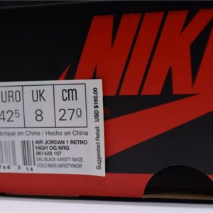 Air Jordan 1 Retro High "Not for Resale Varsity Maize" - Image 3
