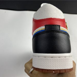 Air Jordan 1 Retro Mid SE "Let(Her)Man" Sail Red (W) - Image 7
