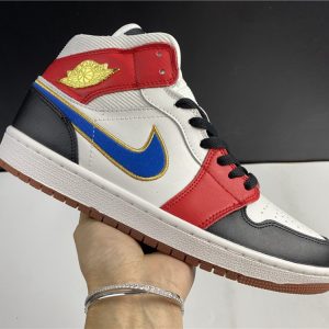 Air Jordan 1 Retro Mid SE "Let(Her)Man" Sail Red (W) - Image 9