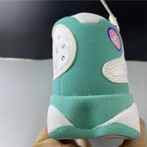 Air Jordan 13 Retro "White Soar Green Pink" (GS) - Image 13