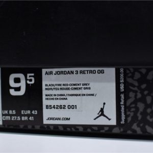 Air Jordan 3 Retro "Black Cement" (2018) - Image 10