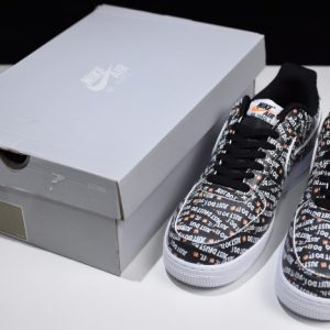 Nike Air Force 1 Low "Just Do It Pack Black" (GS) - Image 8