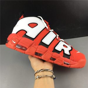 Nike Air More Uptempo "University Red Black White" (GS) - Image 13
