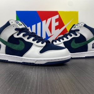Nike Dunk High "Sports Specialties White Navy" - Image 7