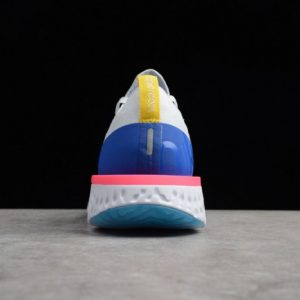 Nike Epic React Flyknit "White Racer Blue Pink Blast" - Image 5