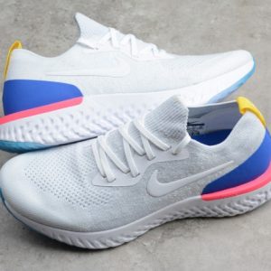 Nike Epic React Flyknit "White Racer Blue Pink Blast" - Image 7