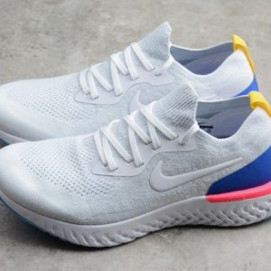 Nike Epic React Flyknit "White Racer Blue Pink Blast" - Image 10