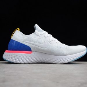 Nike Epic React Flyknit "White Racer Blue Pink Blast" - Image 14