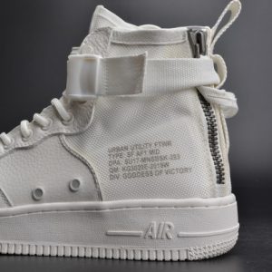 Nike SF Air Force 1 Mid "Triple Ivory" - Image 19